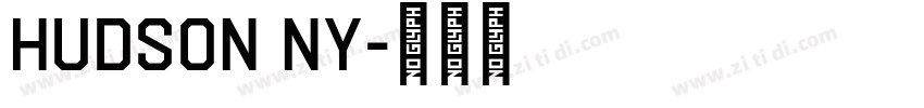 Hudson NY字体转换